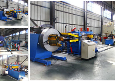 Racking Sheet Metal Roll Forming Machines Adopts Track Cutting Technology